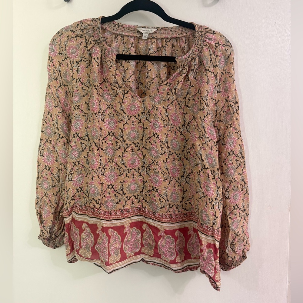 Lucky Brand Floral Print Women's Top
